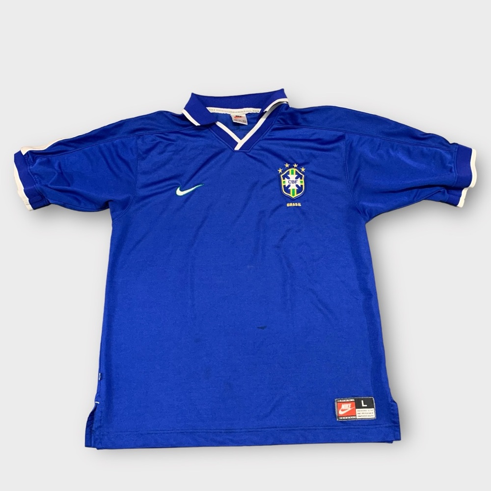 Vintage 1997 Brazil Nike Soccer Jersey